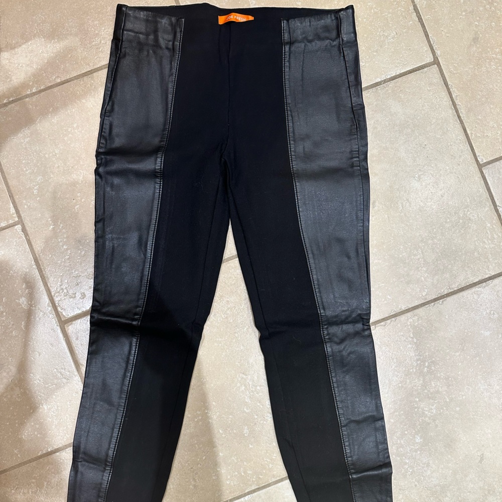 JOE FRESH Leather Panel Pants